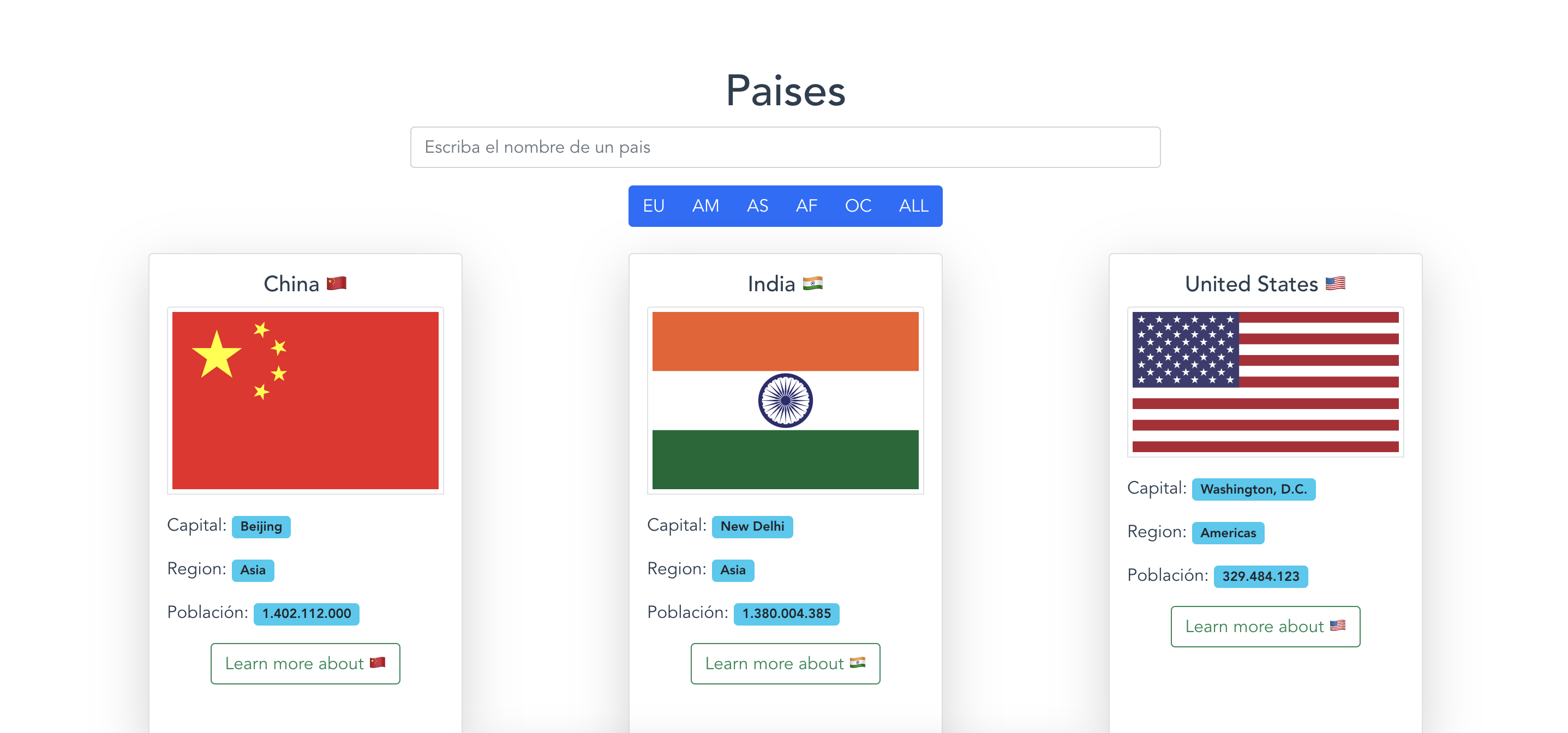 Country Finder App
